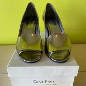 Calvin Klein Silver Heels - Size 8.5